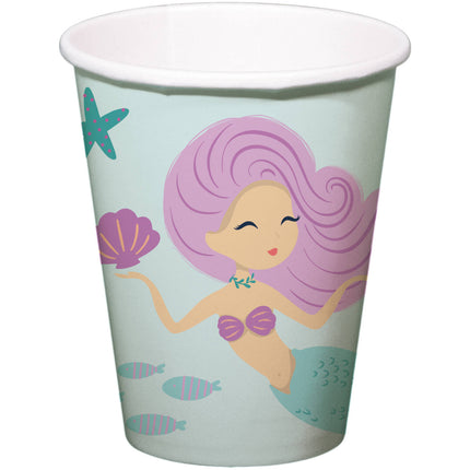 Vasos Sirena 250ml 8uds.