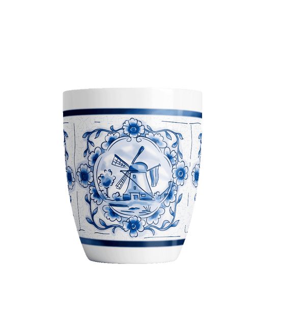 Delfts blauwe mok - Koffie loopt van Paper Dreams koop je bij Partywinkel