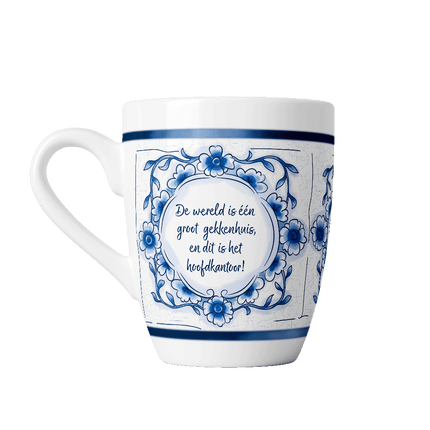 Taza azul de Delft - Casa de locos