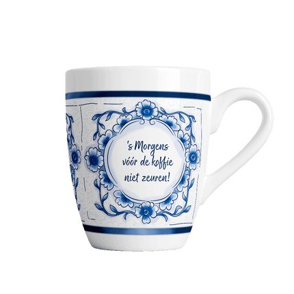 Taza azul de Delft - No regañes