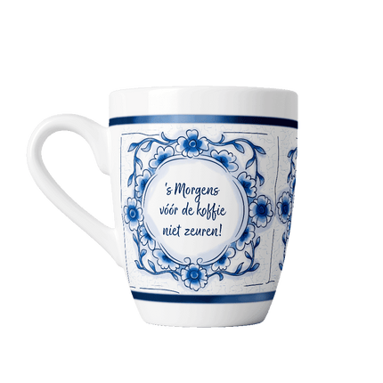 Taza azul de Delft - No regañes