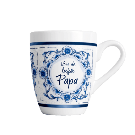Taza azul de Delft - Papa