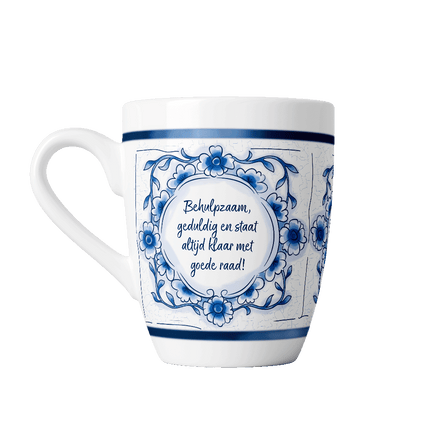 Taza azul de Delft - Papa
