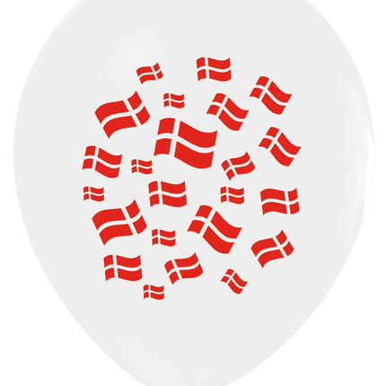 Denemarken Ballonnen 30cm 8st van WeFiesta koop je bij Partywinkel