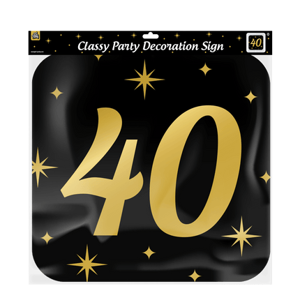 Deurbord 40 Jaar 50cm van Paper Dreams koop je bij Partywinkel