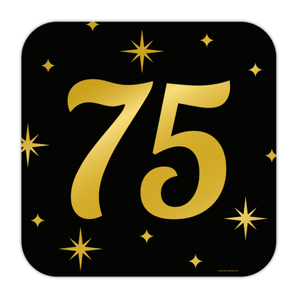 Deurbord 75 Jaar 50cm van Paper Dreams koop je bij Partywinkel