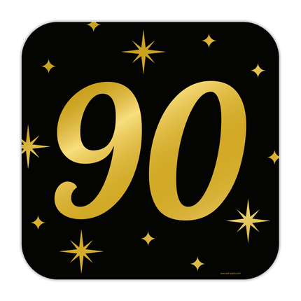 Deurbord 90 Jaar 50cm van Paper Dreams koop je bij Partywinkel