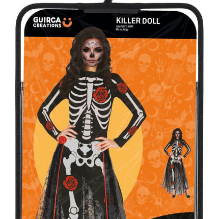 Dia De Los Muertos Kostuum Dames Skelet van Fiestas Guirca koop je bij Partywinkel