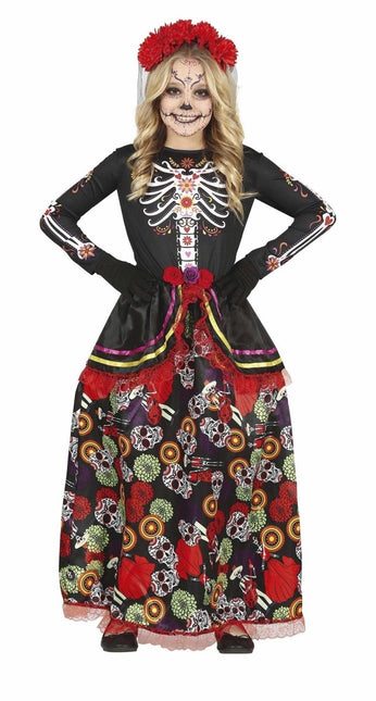 Dia De Los Muertos Kostuum Meisje Bloem van Fiestas Guirca koop je bij Partywinkel
