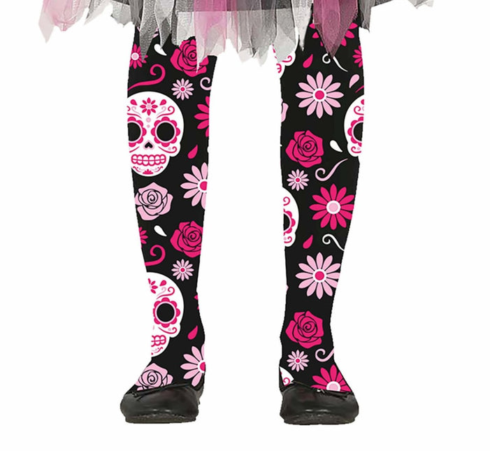 Dia De Los Muertos Legging Kind van Fiestas Guirca koop je bij Partywinkel