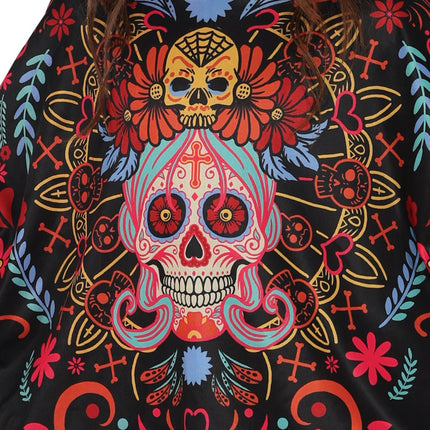 Dia De Los Muertos Poncho Meisje van Fiestas Guirca koop je bij Partywinkel