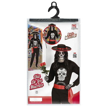 Dia De Los Muertos Shirt van Widmann koop je bij Partywinkel