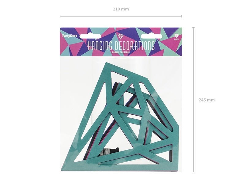 Diamant Hangdecoratie Set 8 delig van Partydeco koop je bij Partywinkel
