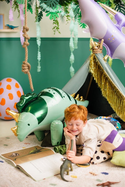 Dino Helium Ballon Leeg 93cm van Partydeco koop je bij Partywinkel