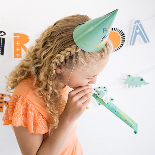 Dino Roltongen Roars 24cm 6st van Folat koop je bij Partywinkel