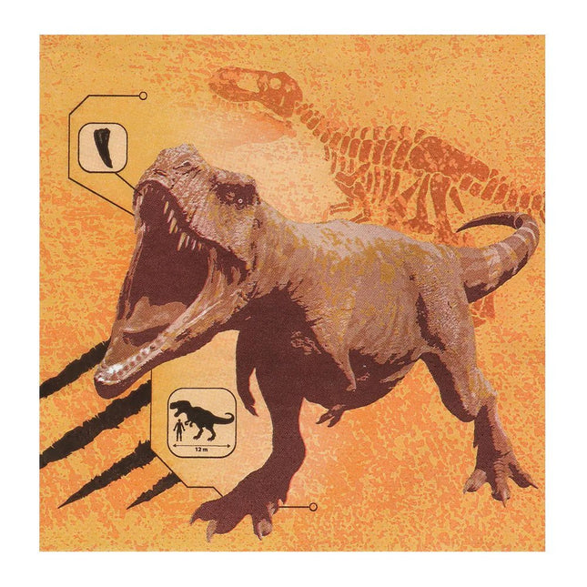 Dino Servetten 33cm 20st - Partywinkel - 8712026506085