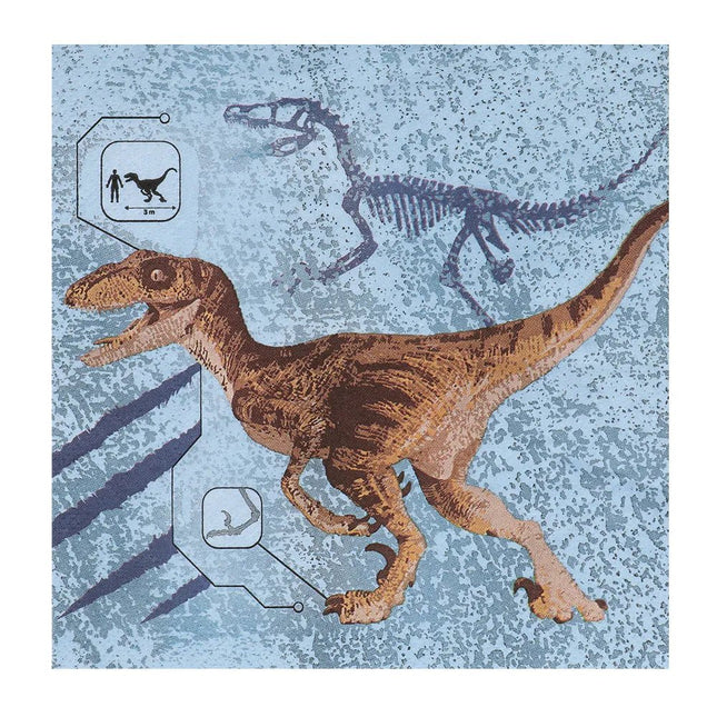 Dino Servetten 33cm 20st - Partywinkel - 8712026506085