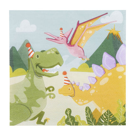 Dino Servetten Papier 33cm van Boland koop je bij Partywinkel