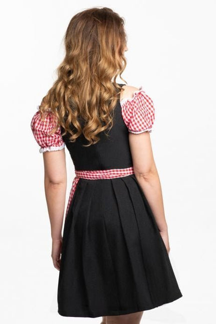 Dirndl Jurk Oktoberfest Geruit Rood van PartyXclusive koop je bij Partywinkel