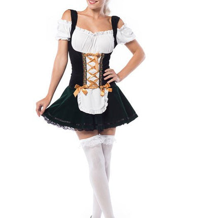 Dirndl Jurk Oktoberfest Gouden Strikken van PartyXclusive koop je bij Partywinkel