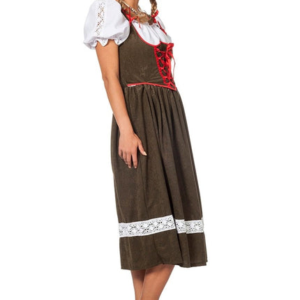 Dirndl Jurk Oktoberfest Lang Groen van Wilbers & Wilbers koop je bij Partywinkel