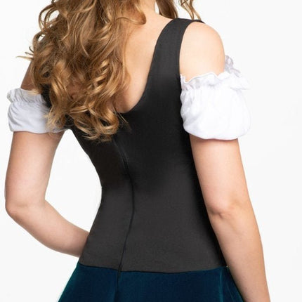 Dirndl Jurk Oktoberfest Rode Strikken van PartyXclusive koop je bij Partywinkel