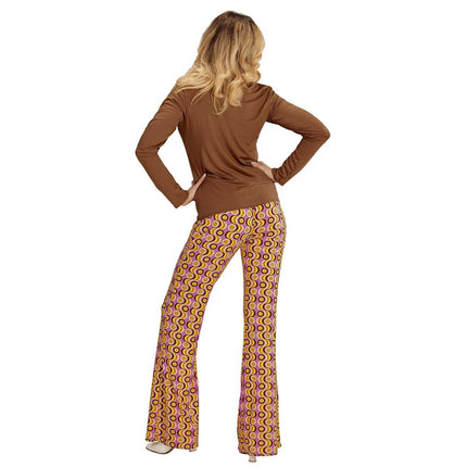 Disco 70S Blouse Bruin Dames van Widmann koop je bij Partywinkel