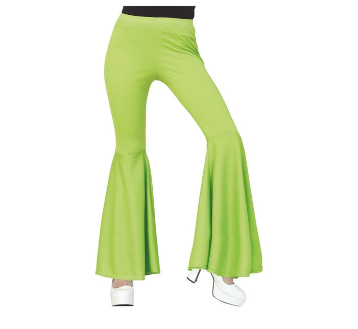 Disco 70S Broek Groen Dames van Fiestas Guirca koop je bij Partywinkel