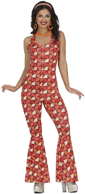 Disco 70S Jumpsuit Dames Retro van Fiestas Guirca koop je bij Partywinkel