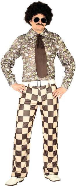 Disco 70S Kostuum Bruin Heren van Fiestas Guirca koop je bij Partywinkel