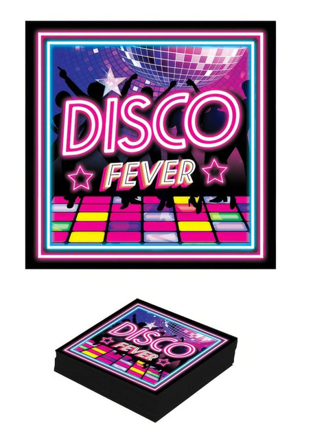 Disco 70S Servetten 33cm 12st van Fiestas Guirca koop je bij Partywinkel