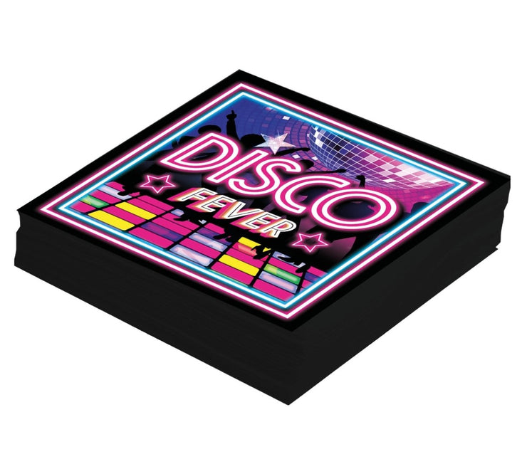 Disco 70S Servetten 33cm 12st van Fiestas Guirca koop je bij Partywinkel