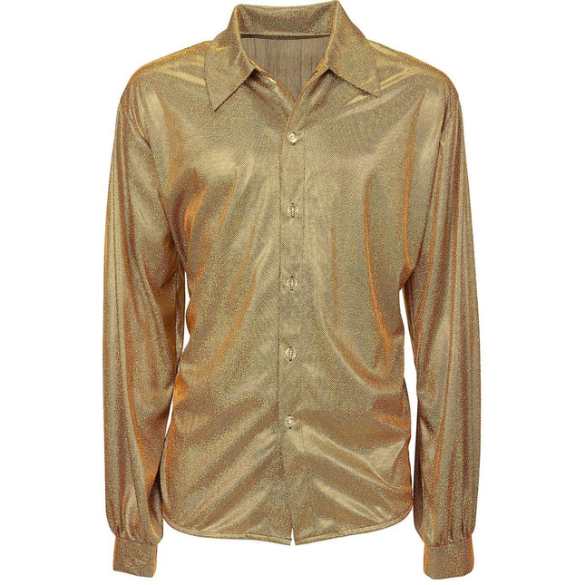 Disco 70S Shirt Goud Heren van Widmann koop je bij Partywinkel
