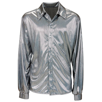Disco 70S Shirt Zilver Heren van Widmann koop je bij Partywinkel