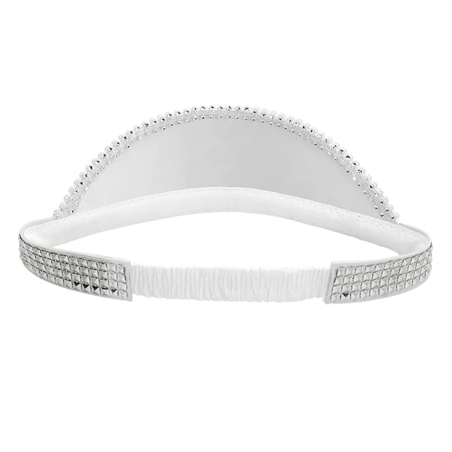 Disco 70S Zonneklep Zilver Pailletten - Partywinkel - 8712026007452