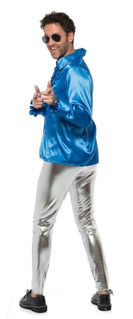 Disco Broek Zilver van Partychimp koop je bij Partywinkel