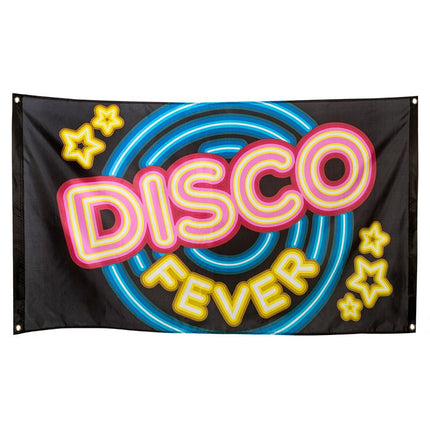 Disco Fever Gevelvlag 1,5m van Boland koop je bij Partywinkel