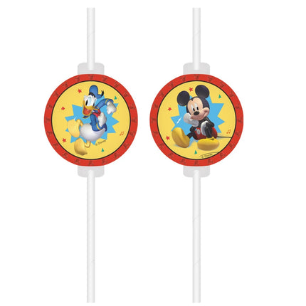 Mickey Mouse Pajitas 22cm 4pcs