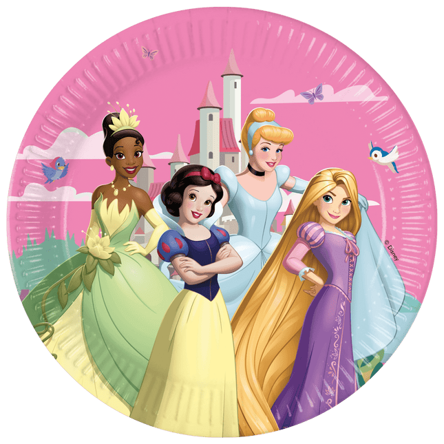 Disney Prinsessen Borden 23cm 8st van Procos koop je bij Partywinkel