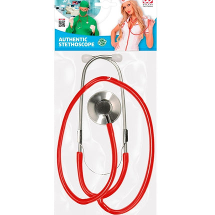 Dokter Nep Stethoscoop Rood van Widmann koop je bij Partywinkel