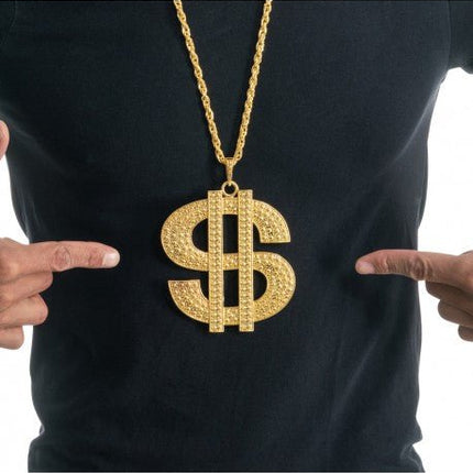 Dollar Ketting 1m 11x10cm van CHAKS koop je bij Partywinkel