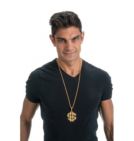 Dollar Ketting 90cm 4,5x5cm van CHAKS koop je bij Partywinkel