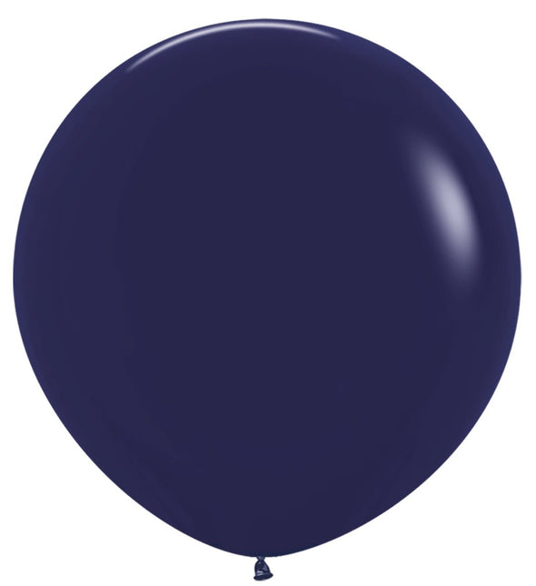 Donkerblauwe Ballonnen 91cm 2st van Sempertex koop je bij Partywinkel