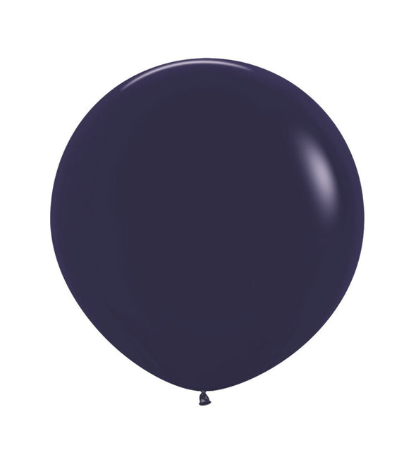 Donkerblauwe Ballonnen Latex 61cm 3st van Sempertex koop je bij Partywinkel