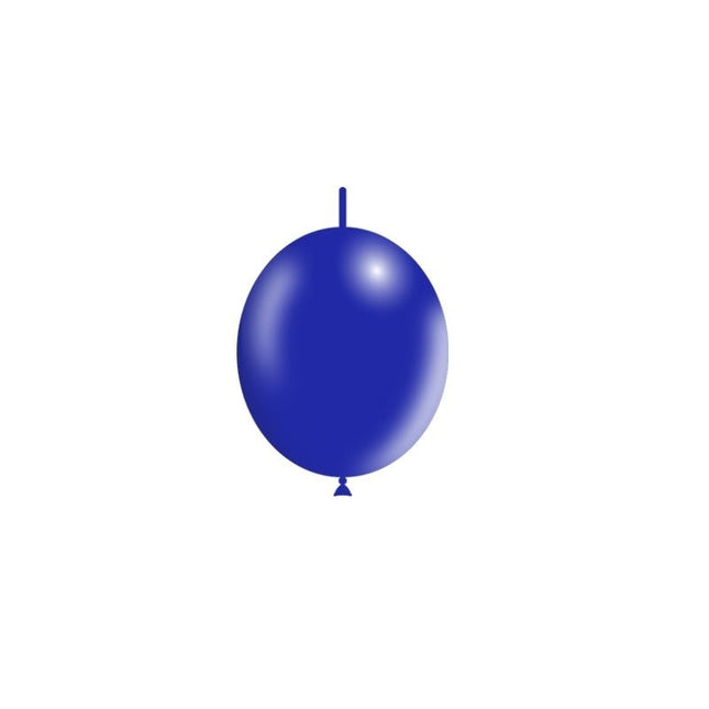 Donkerblauwe Knoopballonnen 15cm 100st van Balloonia koop je bij Partywinkel