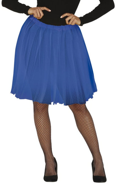 Donkerblauwe Tutu Dames 60cm van Fiestas Guirca koop je bij Partywinkel