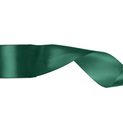 Donkergroene Lint 50Mm Satijn 25m van Partydeco koop je bij Partywinkel