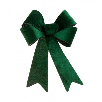 Donkergroene Strik Velvet 51cm van CHAKS koop je bij Partywinkel