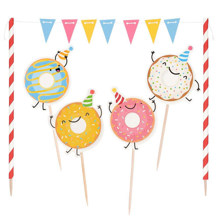 Donut Taarttopper 5 delig van Boland koop je bij Partywinkel