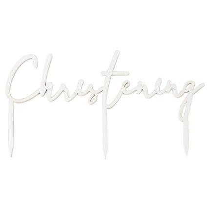 Doopfeest Taarttopper Christening 9cm van Ginger Ray koop je bij Partywinkel